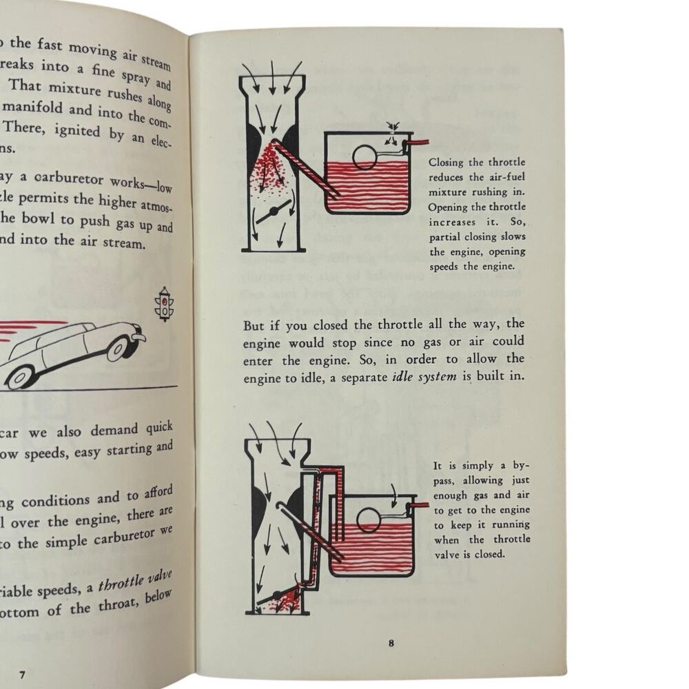VTG 1958 "Know Your Carburetor" Gum Out Advertisement Automotive Car Repair 50s - Picture 11 of 12